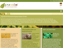 Tablet Screenshot of agrostim.de
